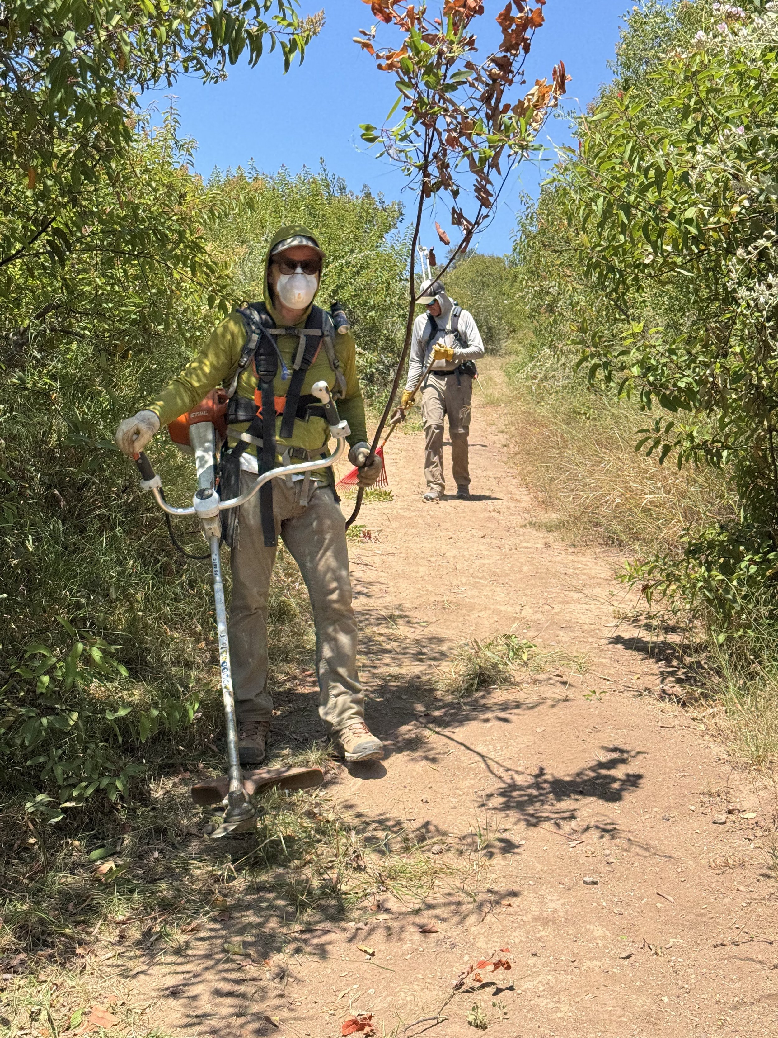 Trail clearance with Anthony