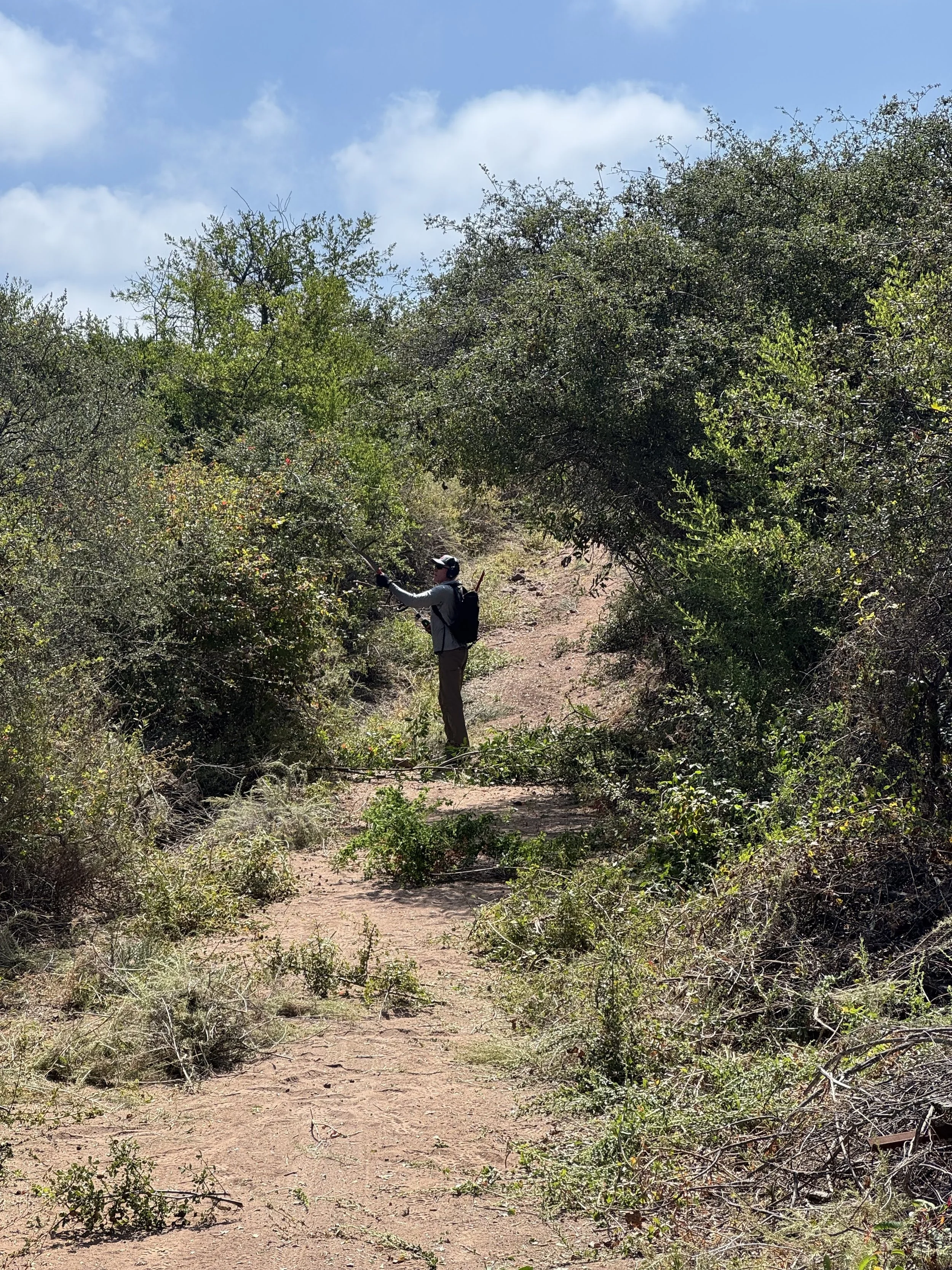 Trail clearance with Keith
