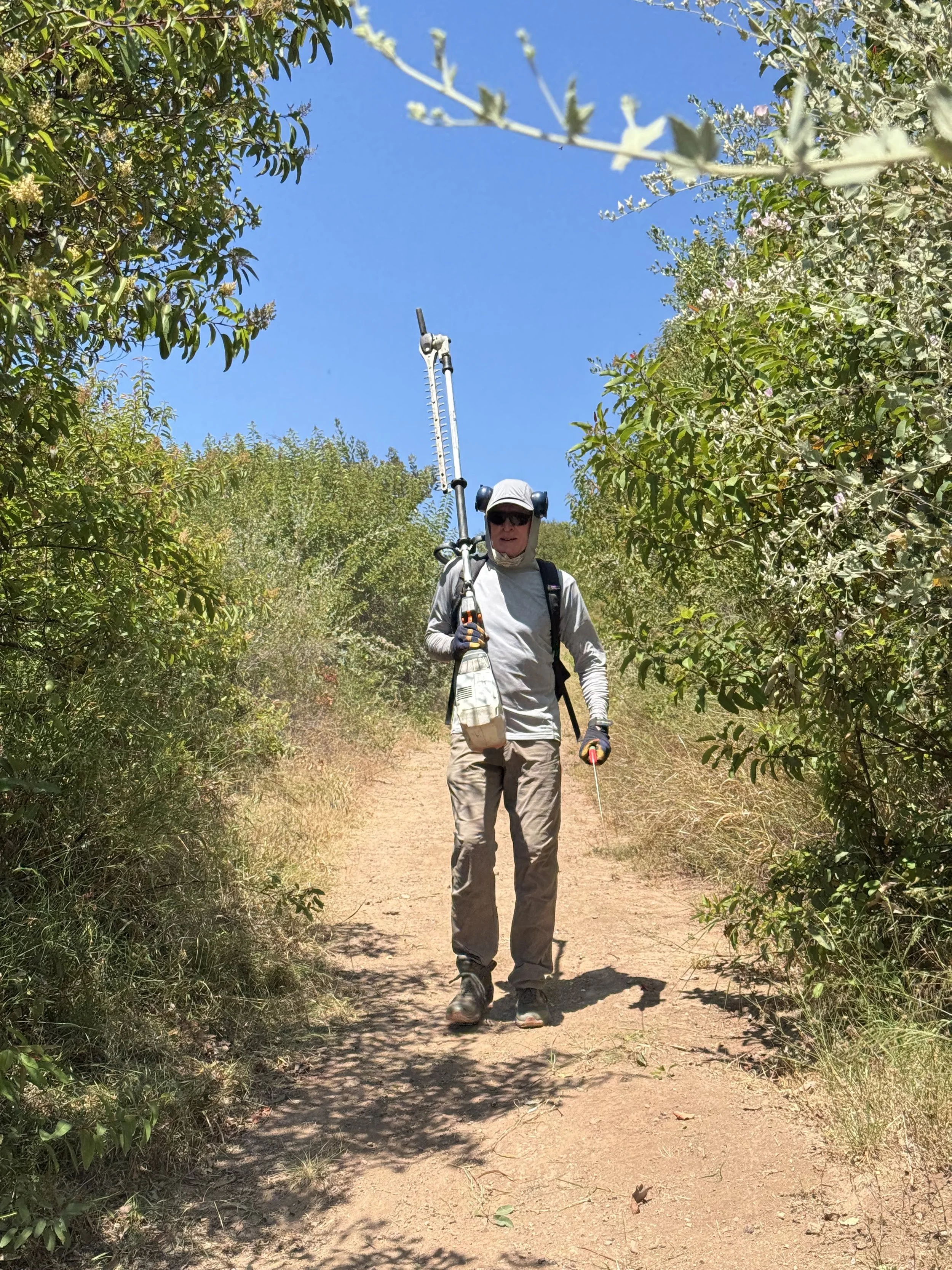 Trail clearance with Linda