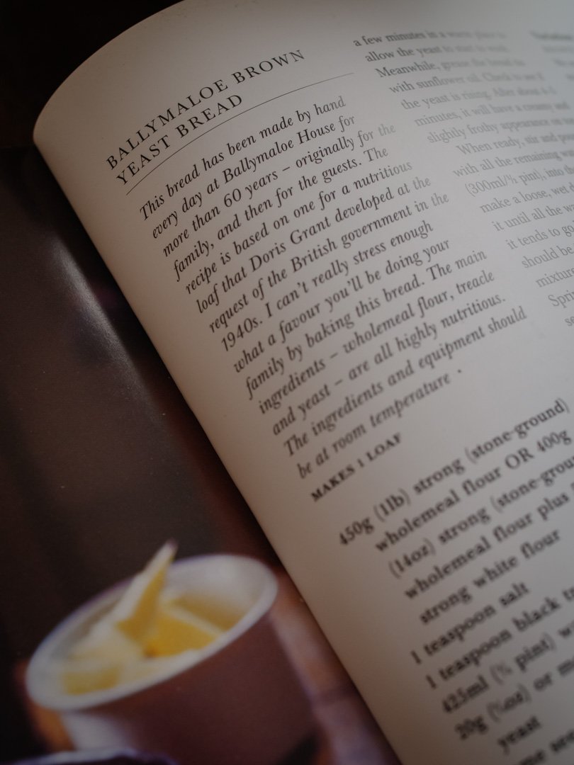 Recipe for Ballymaloe brown yeast bread from Forgotten Skills of Country Cooking by Darina Allen