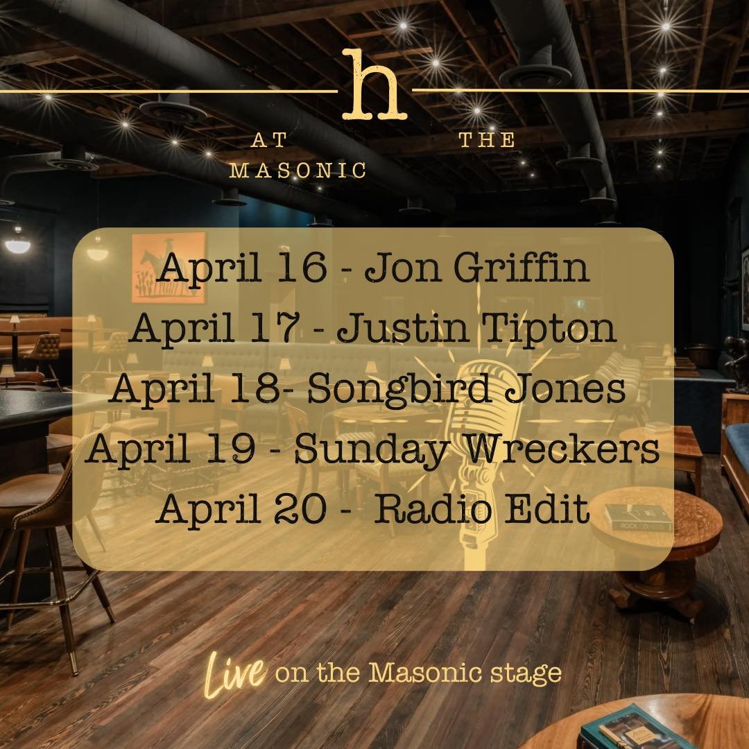 Live this week at the Masonic Lounge!