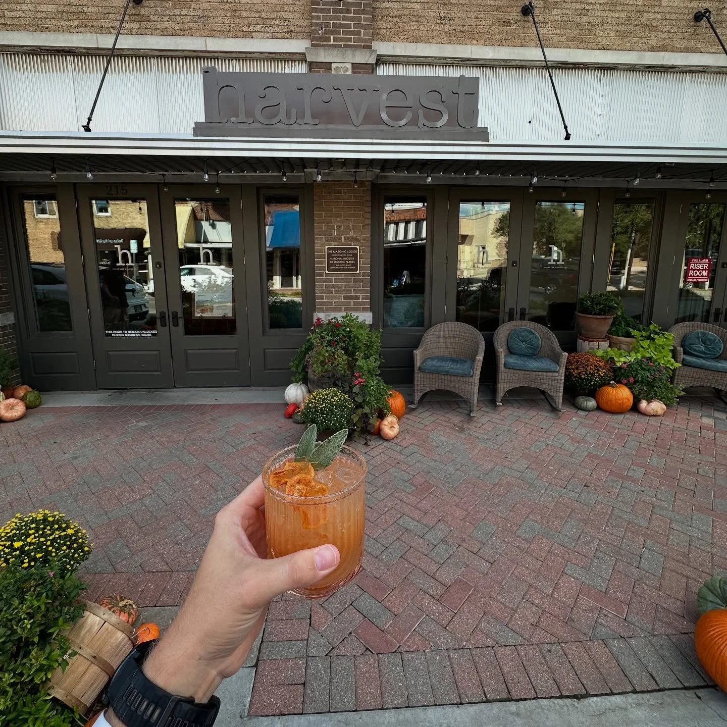New season, new menu! ✨ Raise a glass (of The Candlelight, our autumnal take on a margarita) to the new flavors of fall. 🍁🍂

#harvest #harvestatthemasonic #downtownmckinney #visitmckinneytx #newmenu #fallcocktails