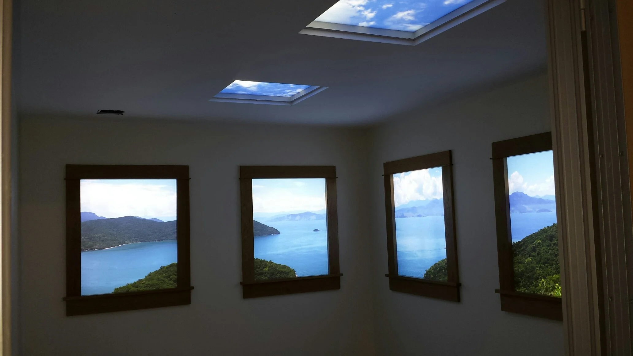 LED windows providing light and nature in windowless rooms — Sky Inside ...