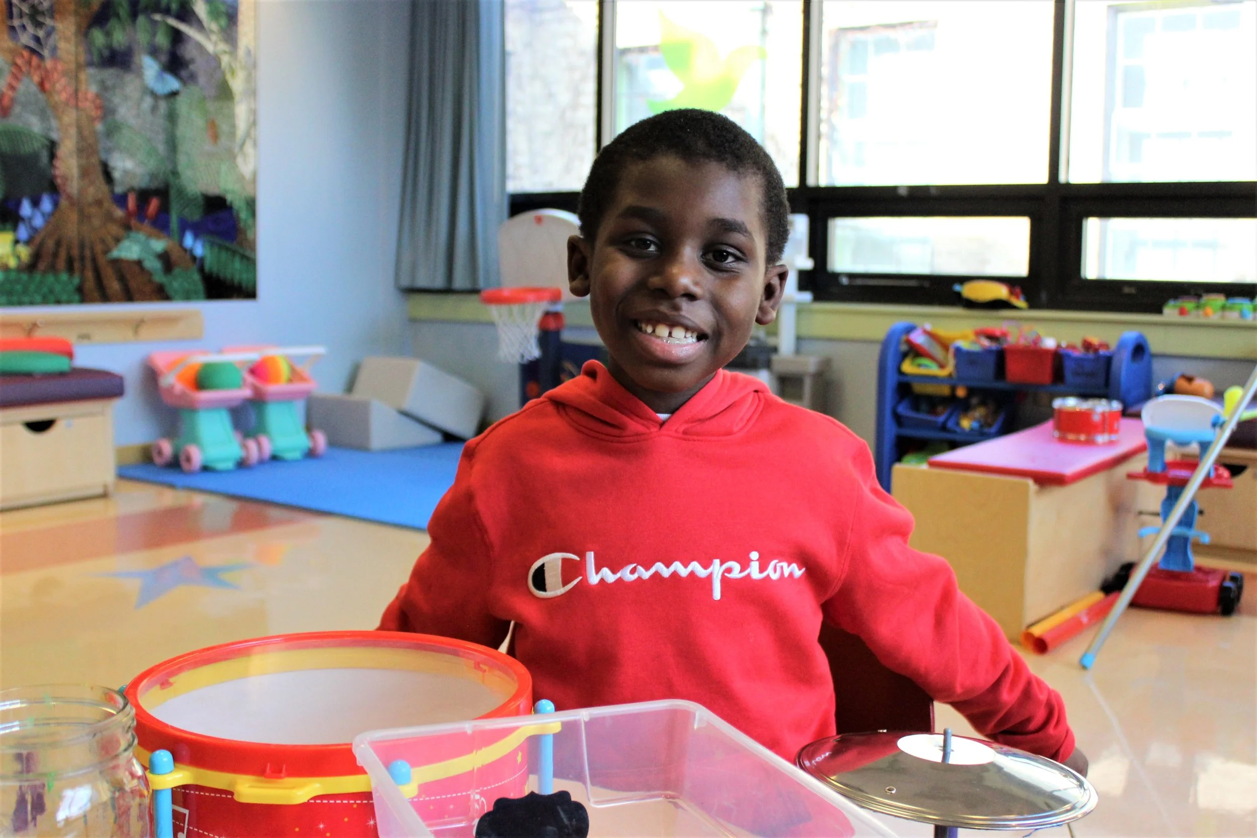 Isaiah in playroom, photo by Rex Macapinlac