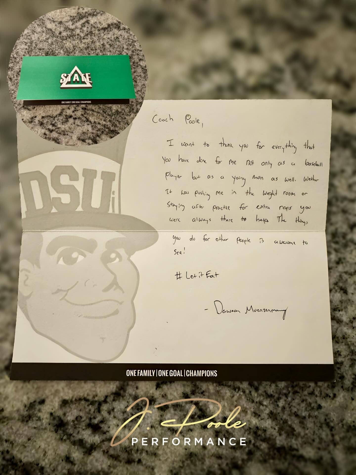 Not about the swings today.
Notes like this mean more than any stat, number, or result.
Grateful to pour into these guys the way coaches once poured into me. 

#LetItEat