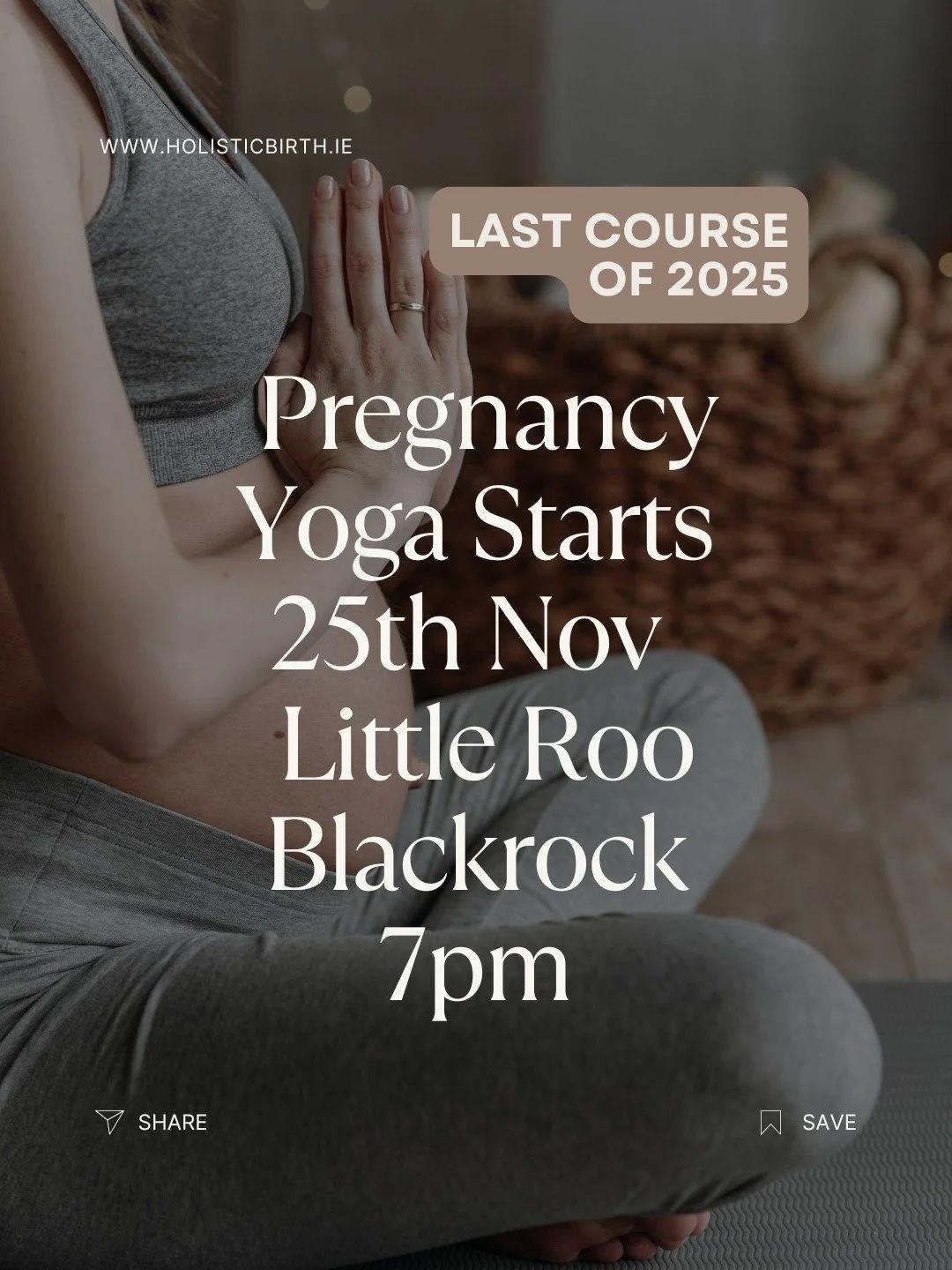 The last Pregnancy Yoga course of 2025 starts November 25th and wraps up just before Christmas on December 16th! @little_roo_village 

If you&rsquo;d like to finish out the year feeling relaxed, strong, and ready for the festive season - this one&rsq