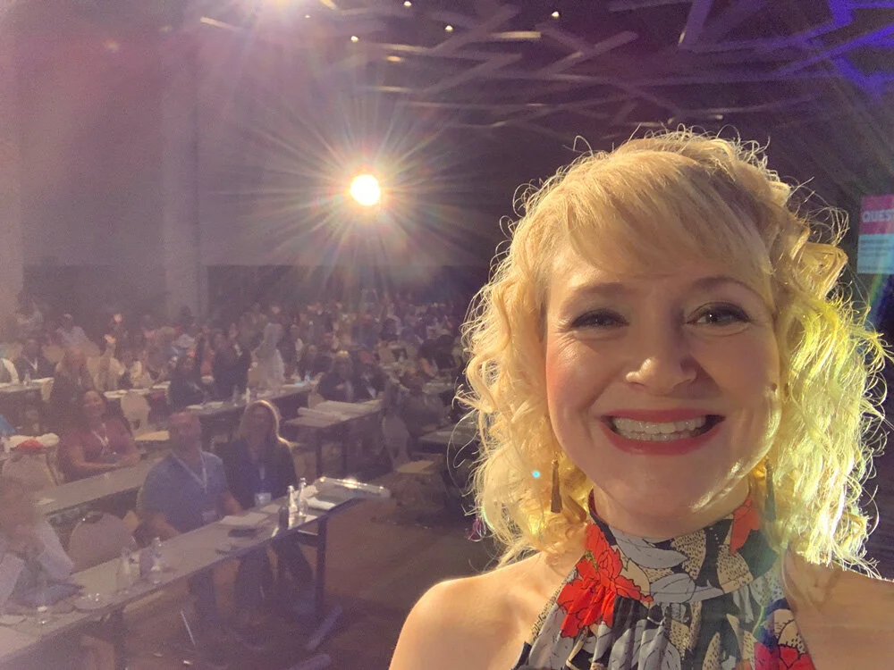 Laura Beauparlant speaking at Love Mexico