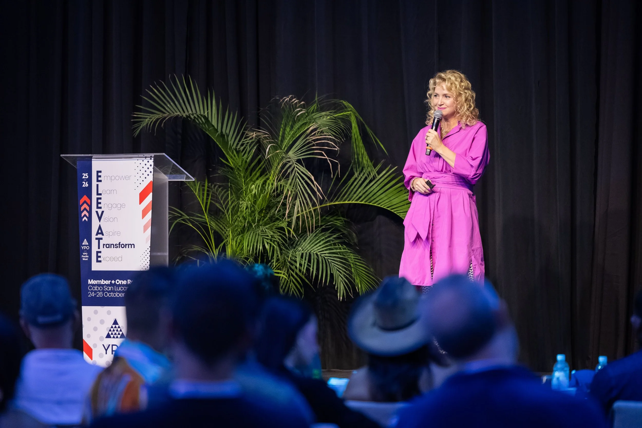 Laura Beauparalnt speaking at the YPO Pacific West retreat October 2025