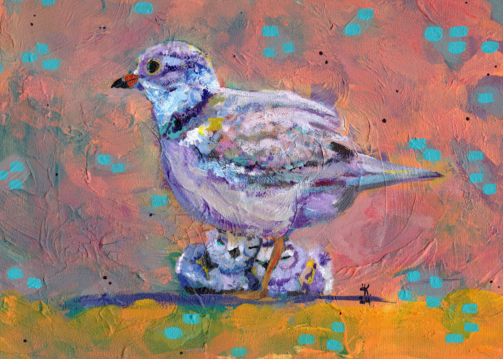 Kayleigh Pulsifer_Plover Family_Acrylic_9x12_400.jpeg