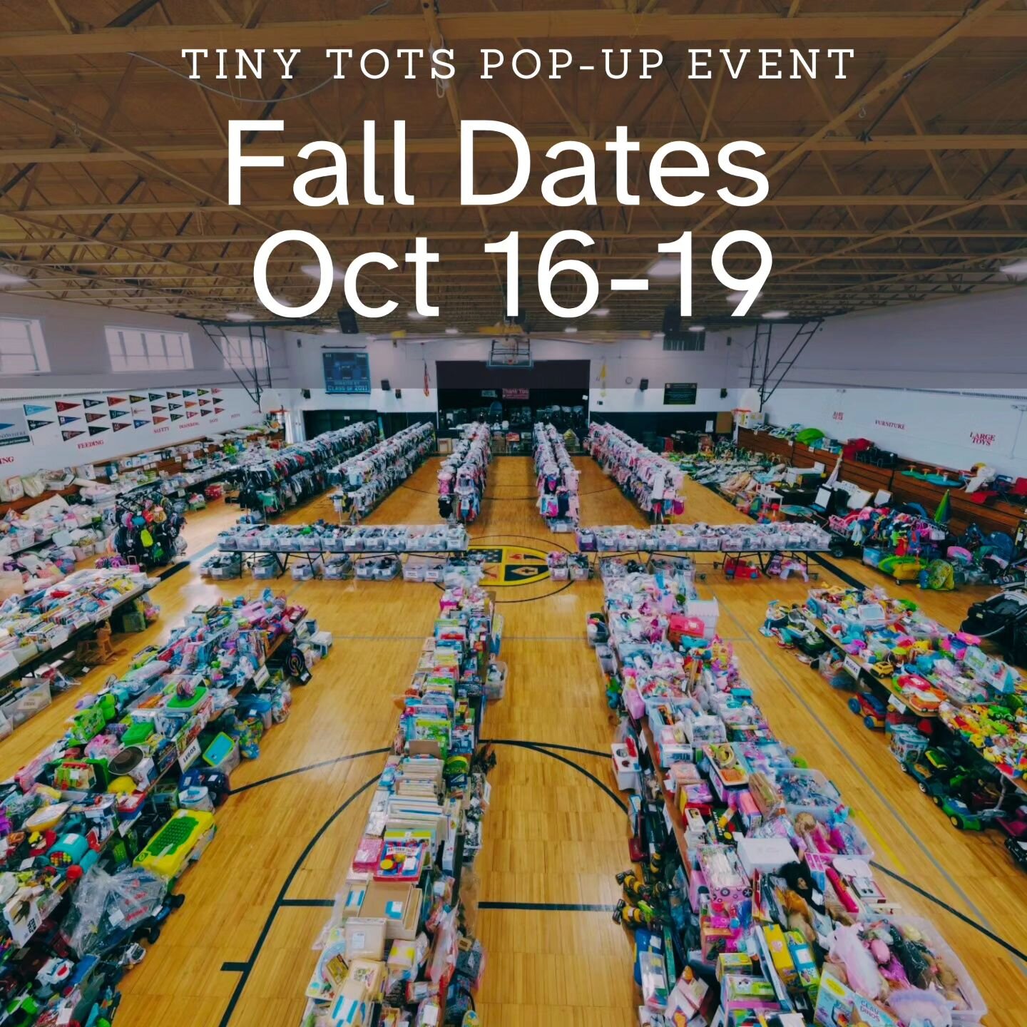📣 Calling all parents and shopaholics! 🎉 It's time to unleash your shopping superpowers at the TINY TOTS MEGA KIDS EVENT - Fall 2023 Edition!

📅 Mark your calendars:
🔹 VIP PreSale: Oct 17, 11 AM - 9 PM (Pre-registration required)
🔹 Regular Sale: