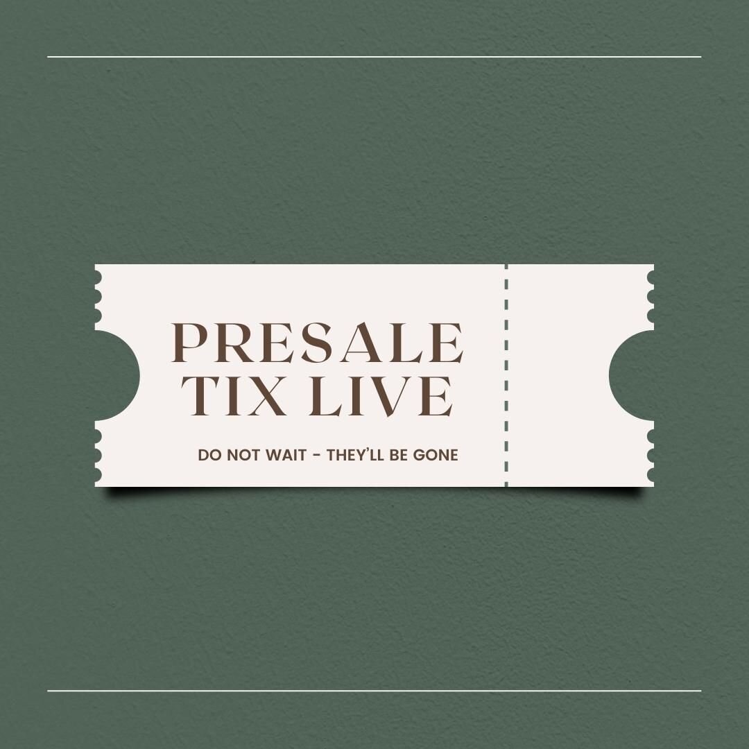 NOW LIVE!! Tiny Tots PreSale Tickets