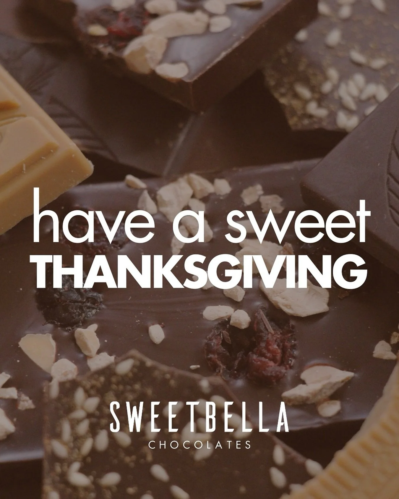 This Thanksgiving, we’re feeling extra grateful for our community! 🧡
Thank you to our friends, family and customers who support local, share our chocolate, and help spread sweetness all year long. 
Thank you for being part of the Sweet Bella