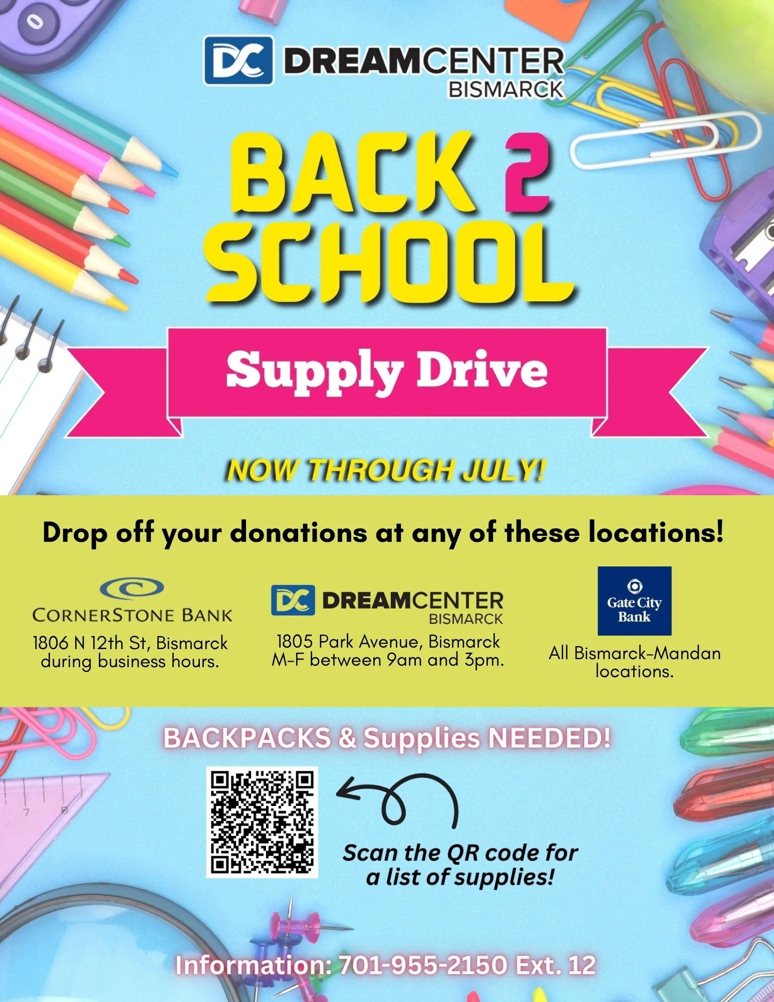 Back 2 School Supply Drive Image