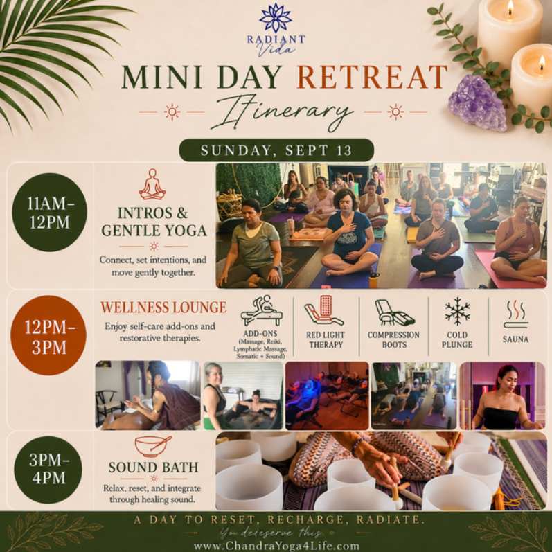 Mini Day Retreat at Radiant Vida Spa 