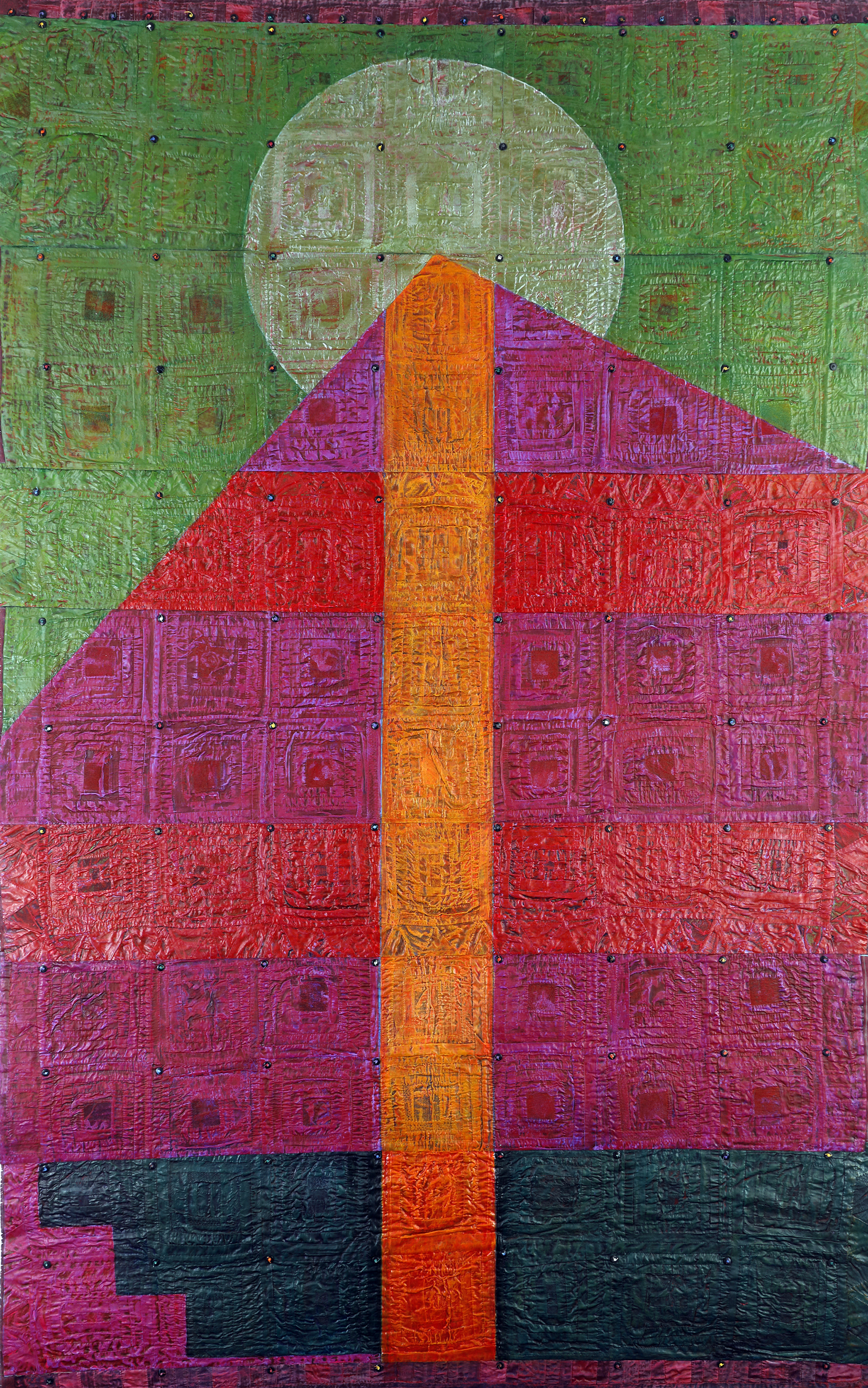 Home, Double Log Cabin by Denise Furnish