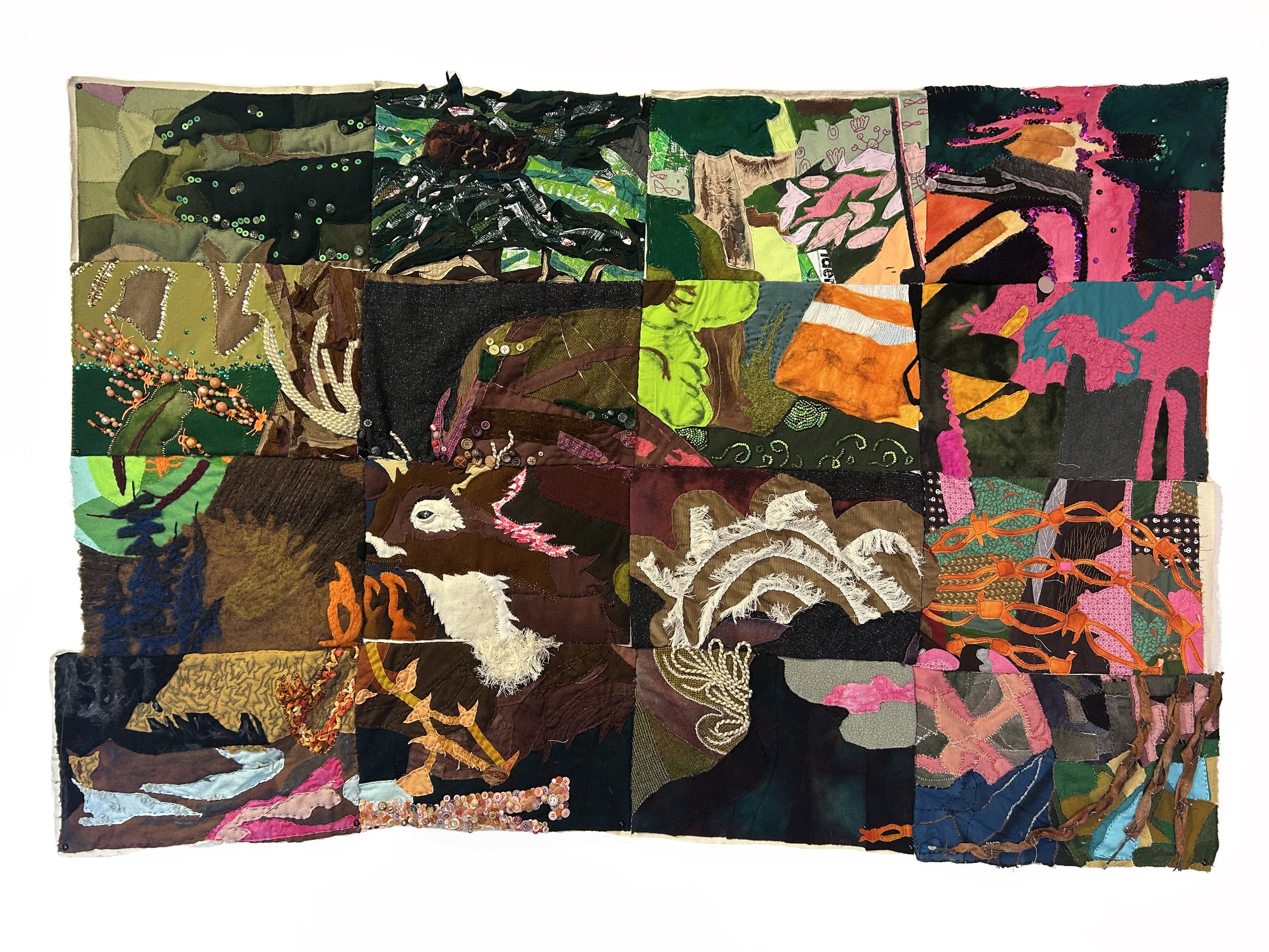 Group Quilt Project by UofL Fiber Arts Students