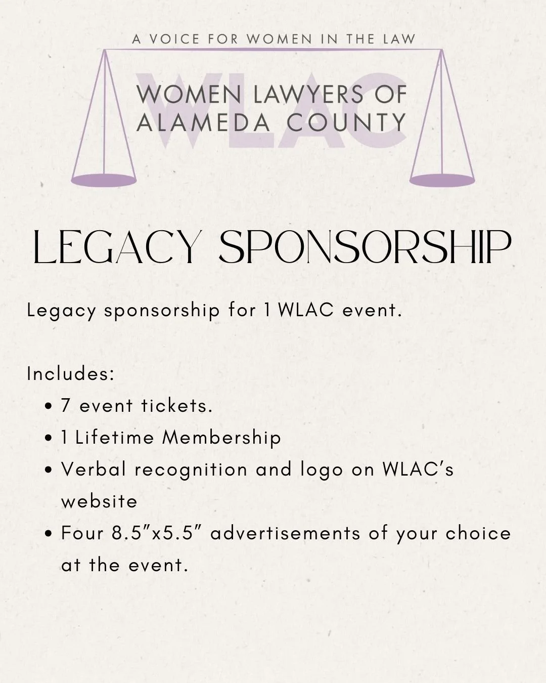 Legacy Sponsorship