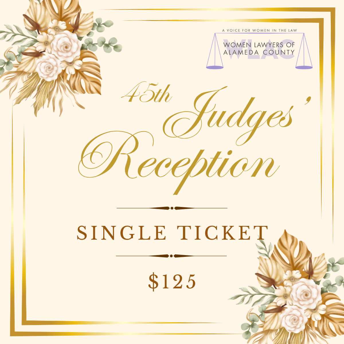Judges' Reception Single Ticket