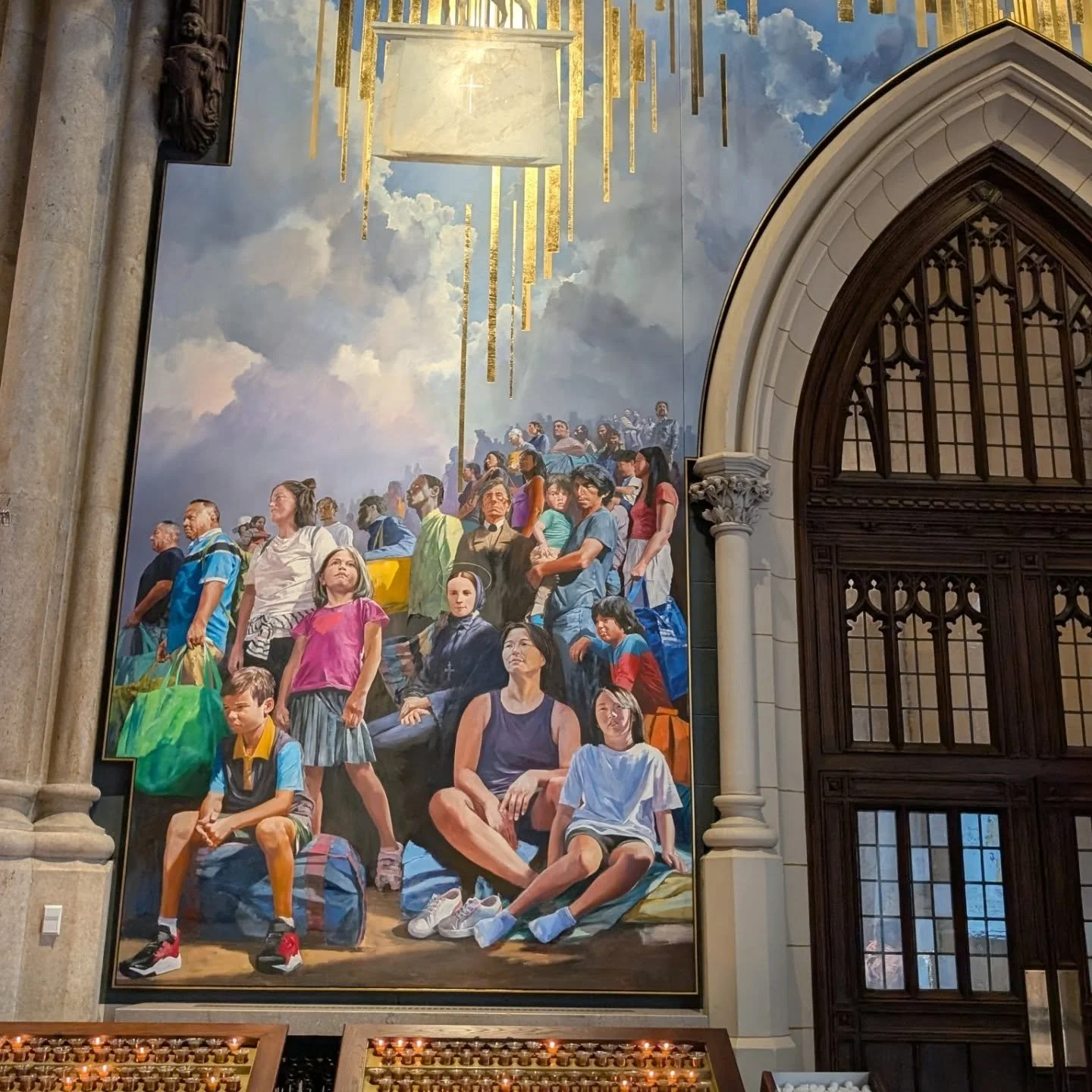 New mural dedicated to the people that make NYC the best city in the United States.

#immigrants #firstresponders 
#viewfromtheoffice #nyctourguide