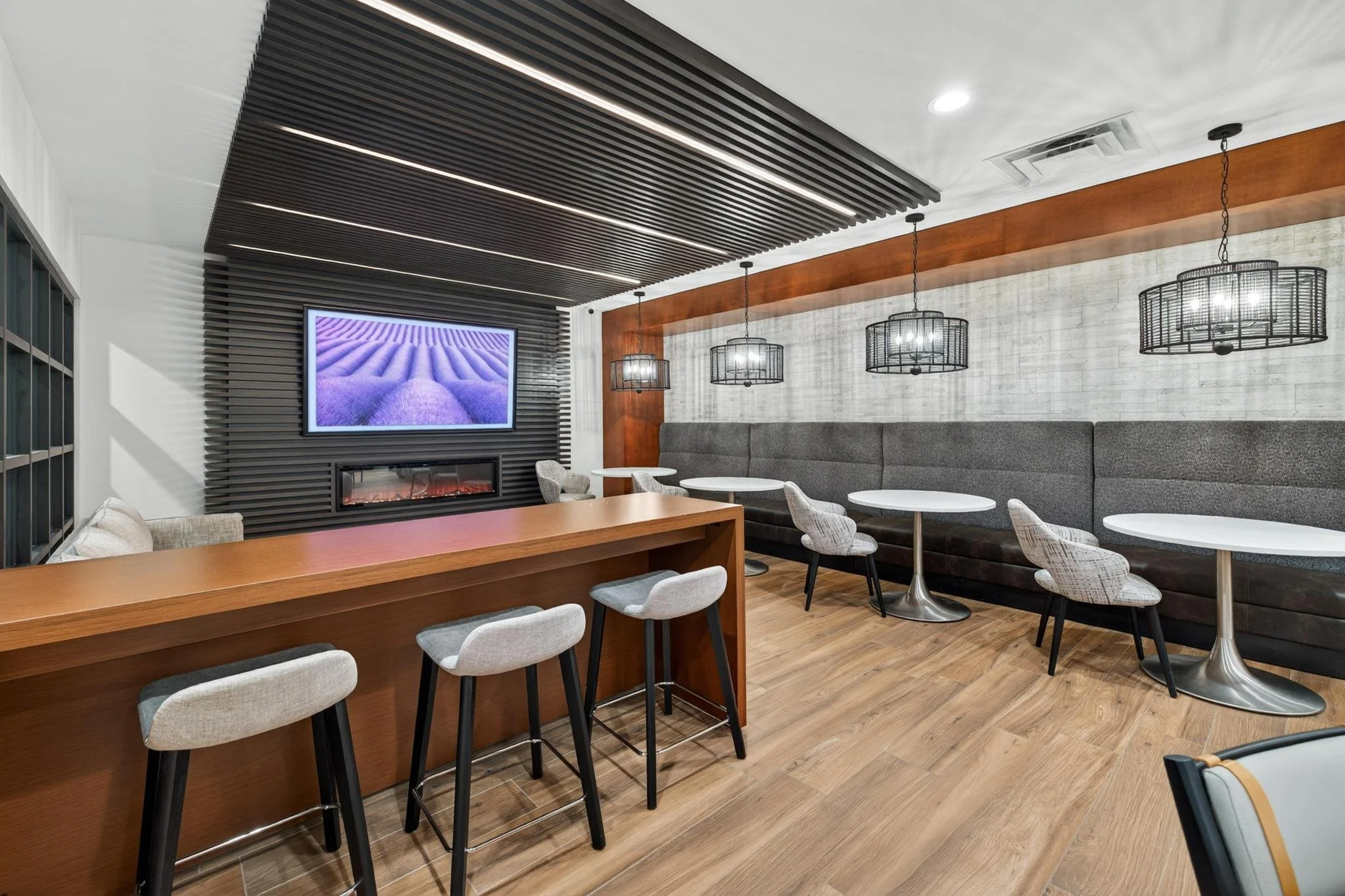 Corporate office lunchroom