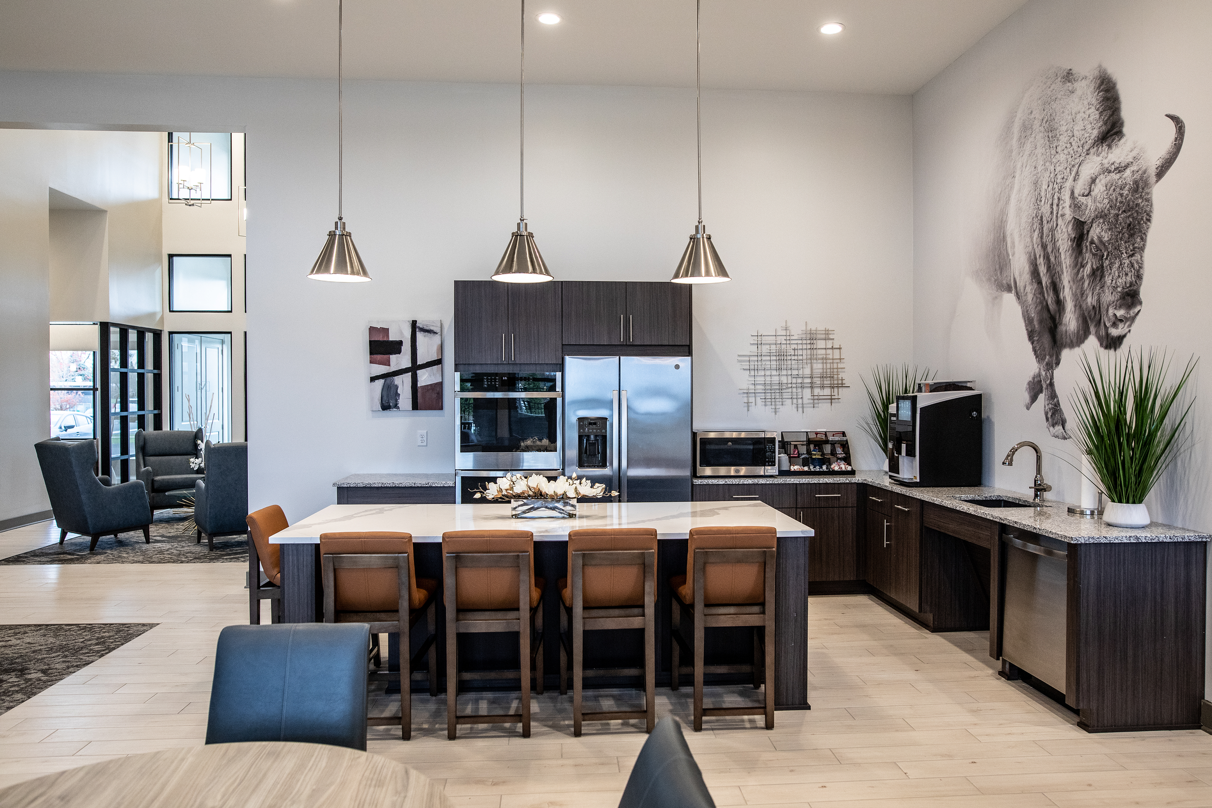 Midtown Apartments Clubhouse | Interiors & Planning — Carmina Wood Design