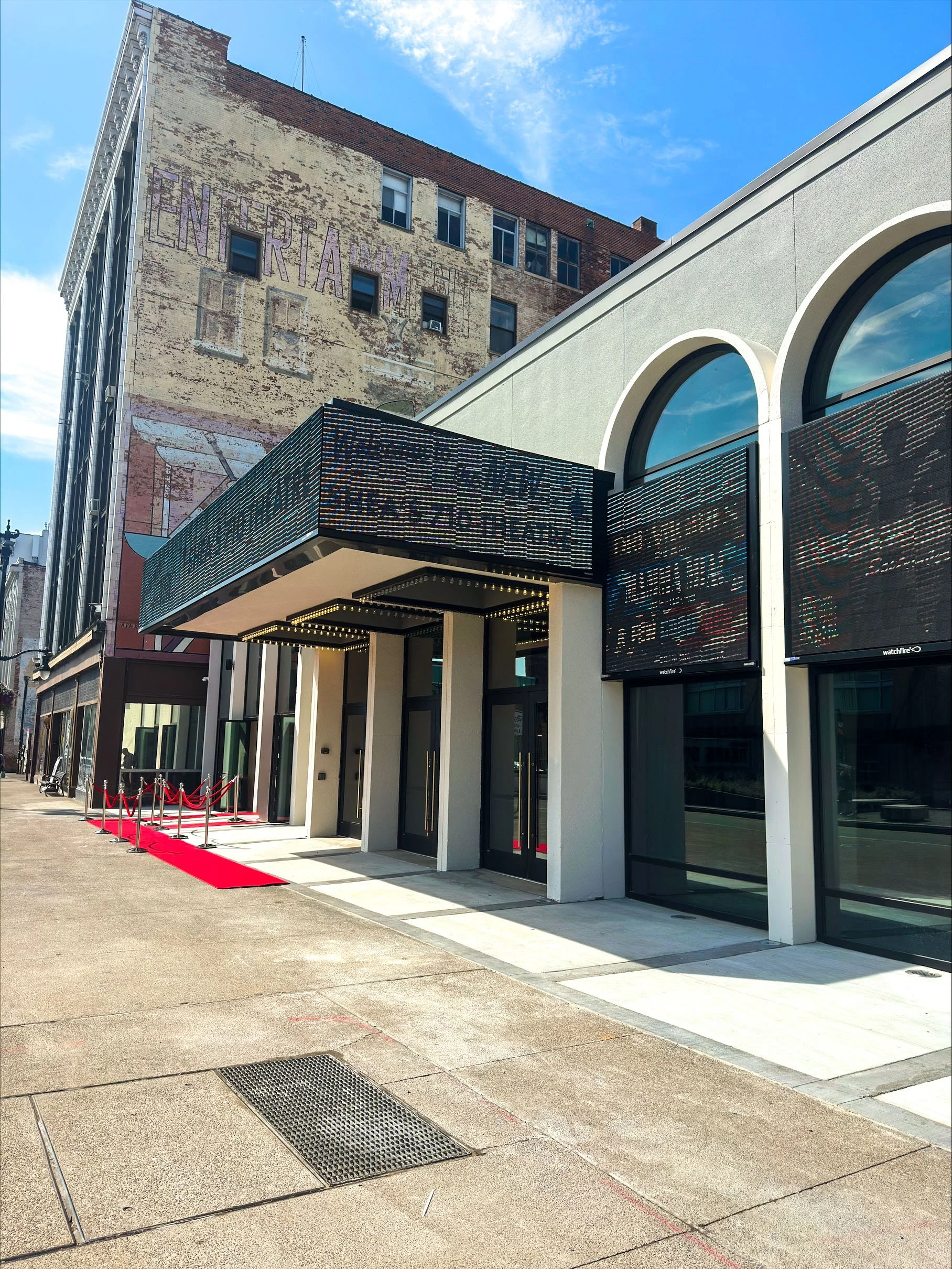 Shea's 710 theatre marquee and signage