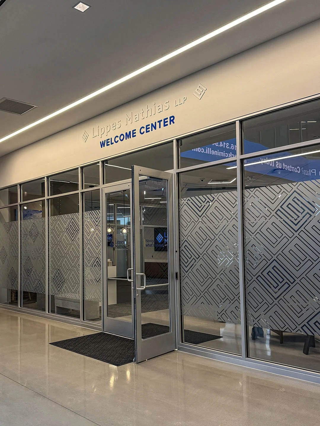 Door to Lippes Mathias Welcome Center