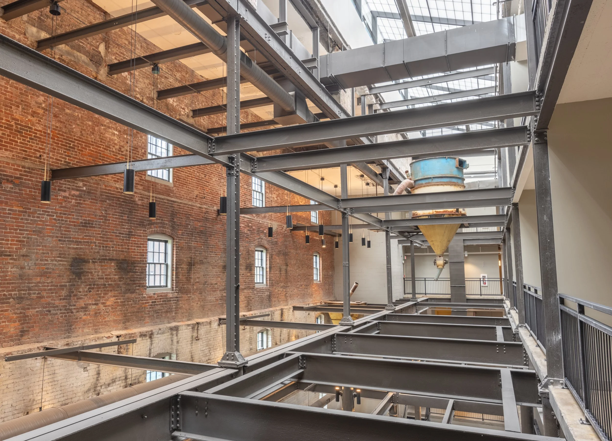 atrium view of converted malthouse