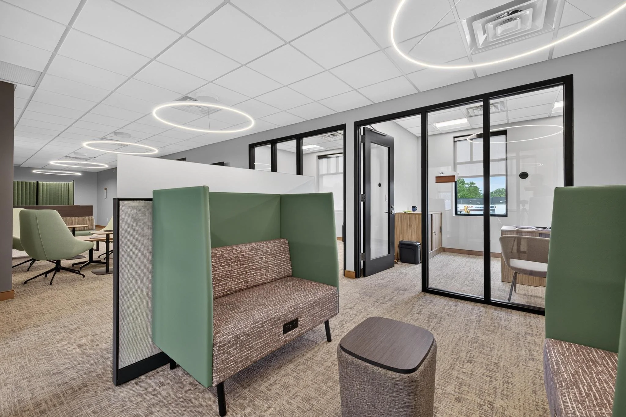 comfortable office workspace