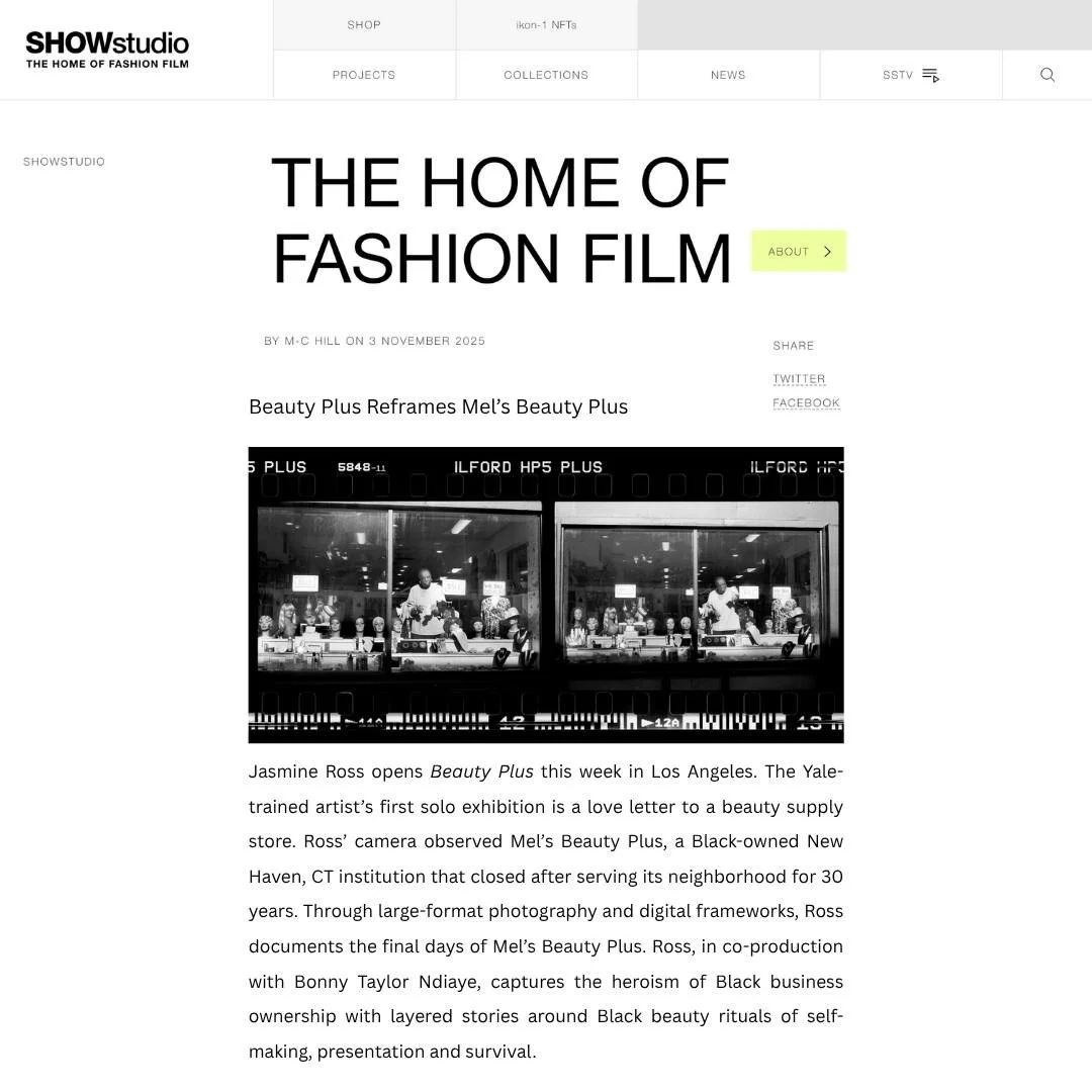 Artist @jassyrennee featured in @showstudio by @slvsareoptionl ahead of her solo exhibit opening this week in Los Angeles at @sunsethousela

#CWPR