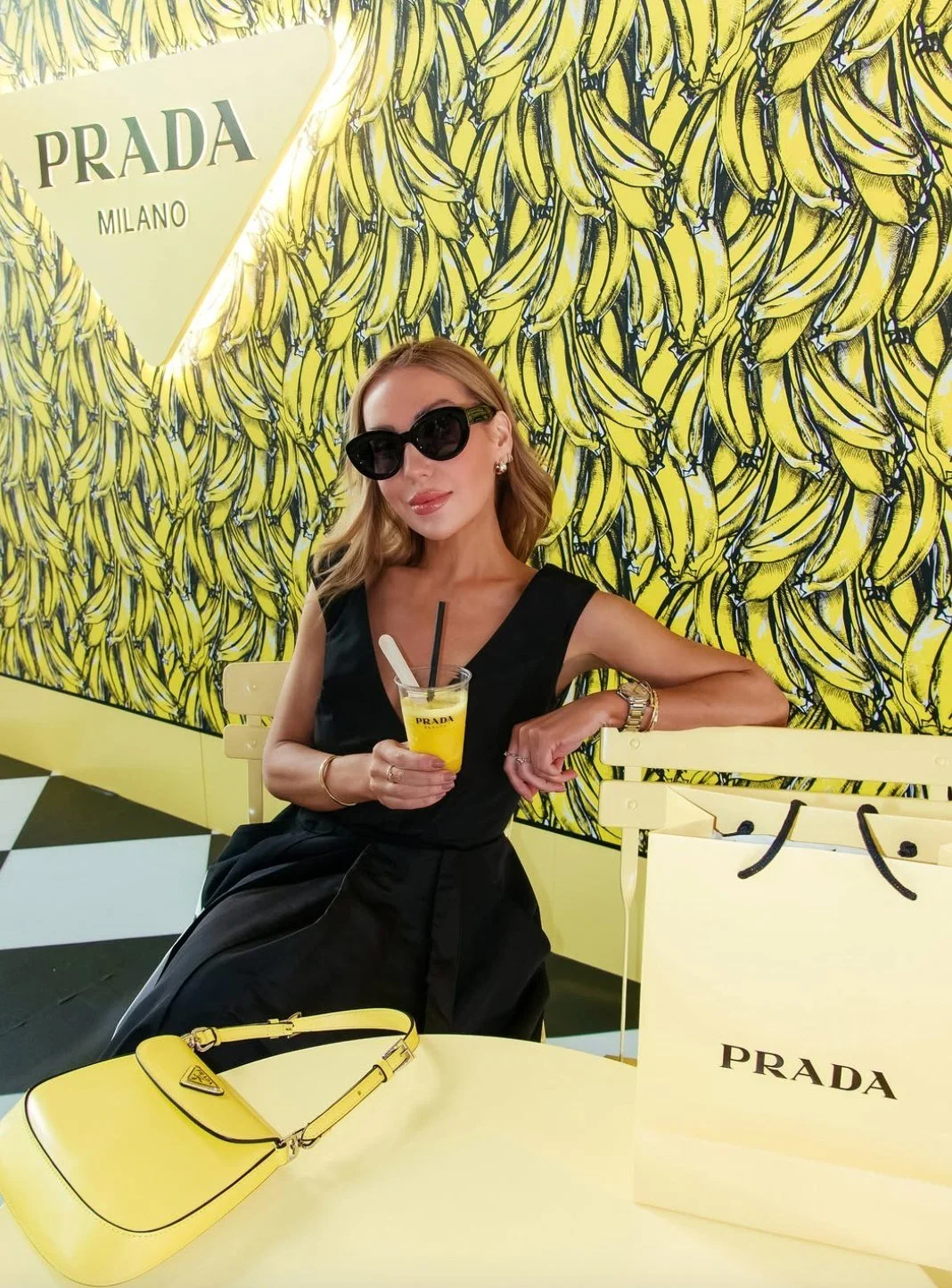 @theyskedit attends the @PradaBeauty Banana Balm Pop-Up 

#CWPR