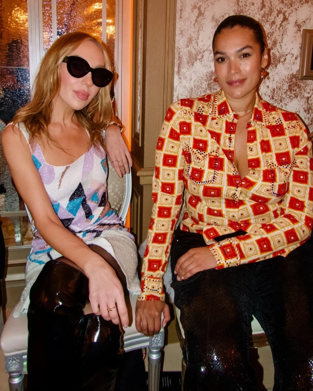 @theyskedit and @jenniferatilemile attend the @oceanus runway show at @parisfashionweek

#CWPR #PFW @imgmodels @milkmodelmanagement @chic_management