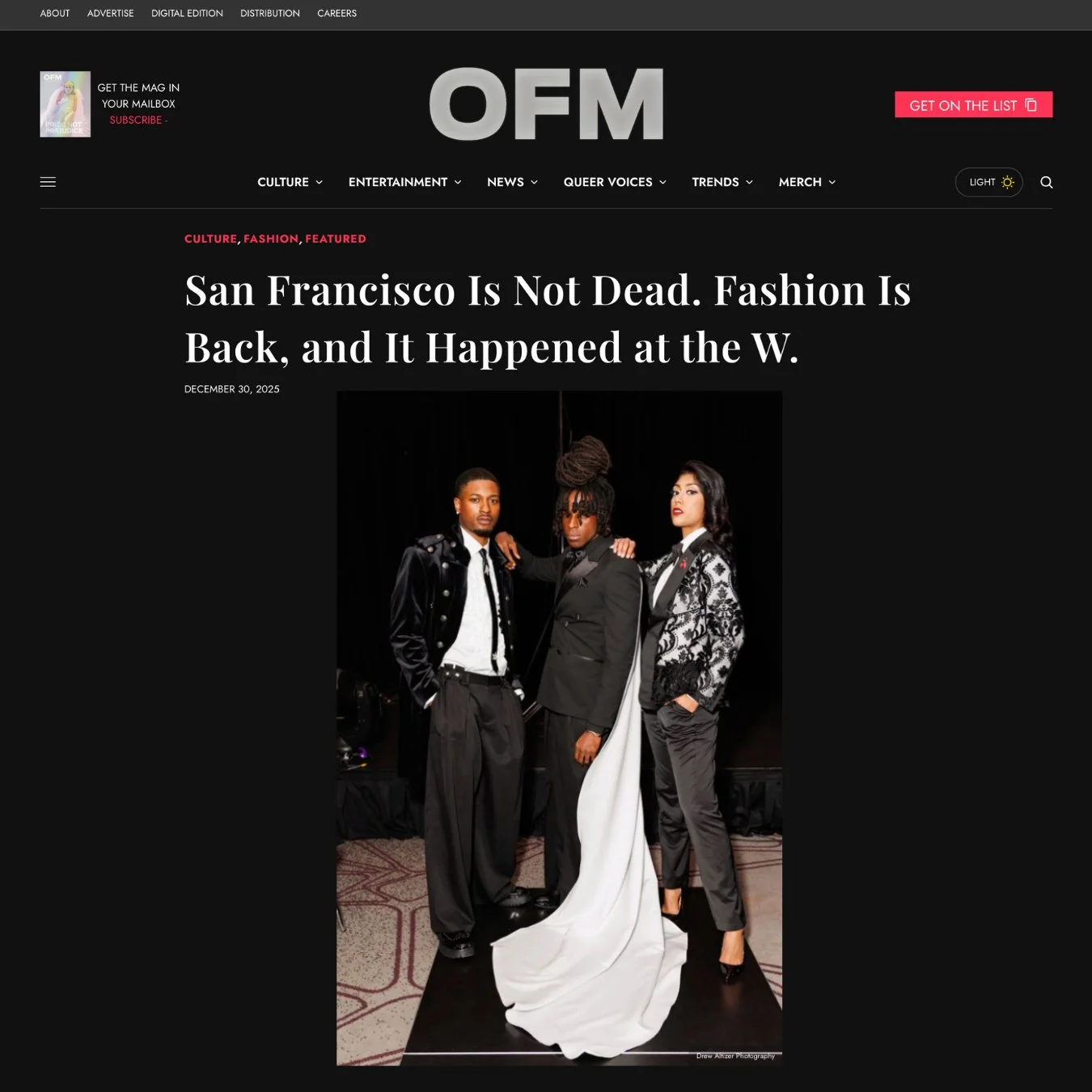@izyohanna 's @defined_sf production of NOIR for @wsanfrancisco featured in the @outfrontmagazine

@mahelly_ferreira @drewaltizerphotography @roseinthecity__ #CWPR