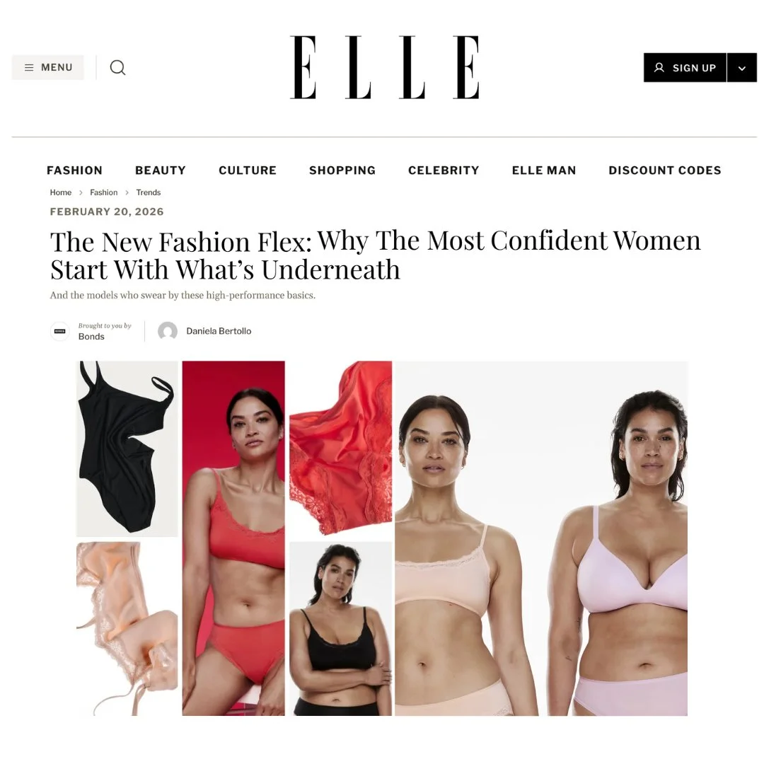 @jenniferatilemile featured in @elleaus by Daniela Bertollo for her campaign with @bondsaus

@thearcfactory @imgmodels @milkmodelmanagement @chic_management