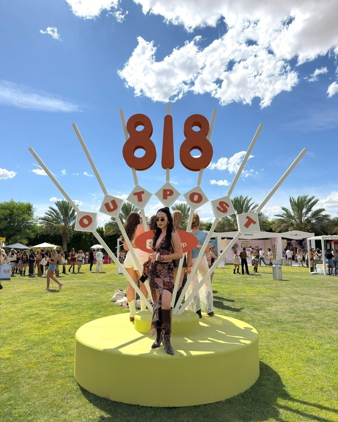 @izyohanna attends the 818 Outpost at @coachella

@drink818 #CWPR