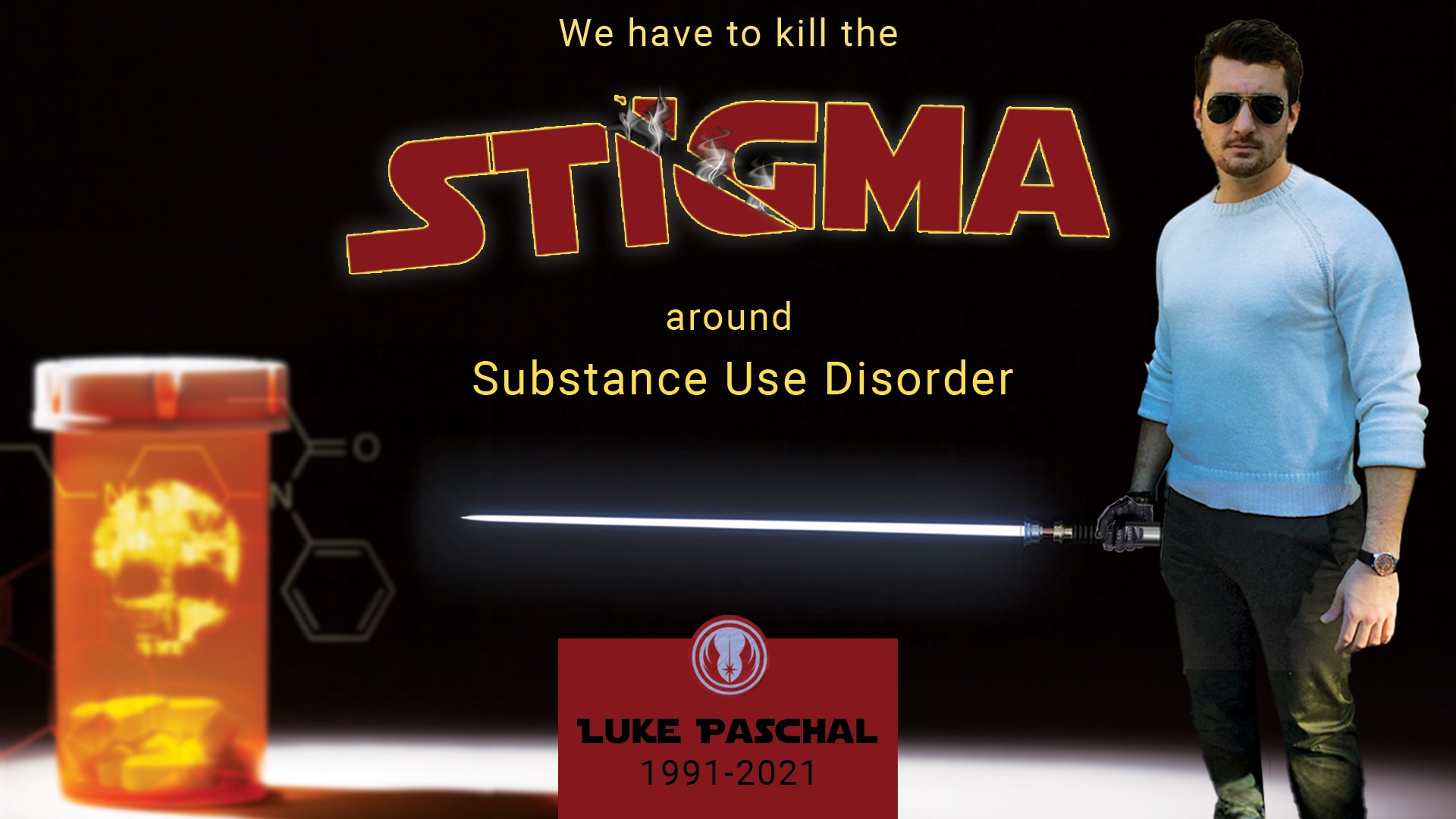 Happy Star Wars Day! We could not resist bringing some Light Saber fun to the biggest part of Luke's legacy!  Together we can all play a part in Killing this stigma that is centered around Substance Use Disorder!  Thank you to all the rebel forces th