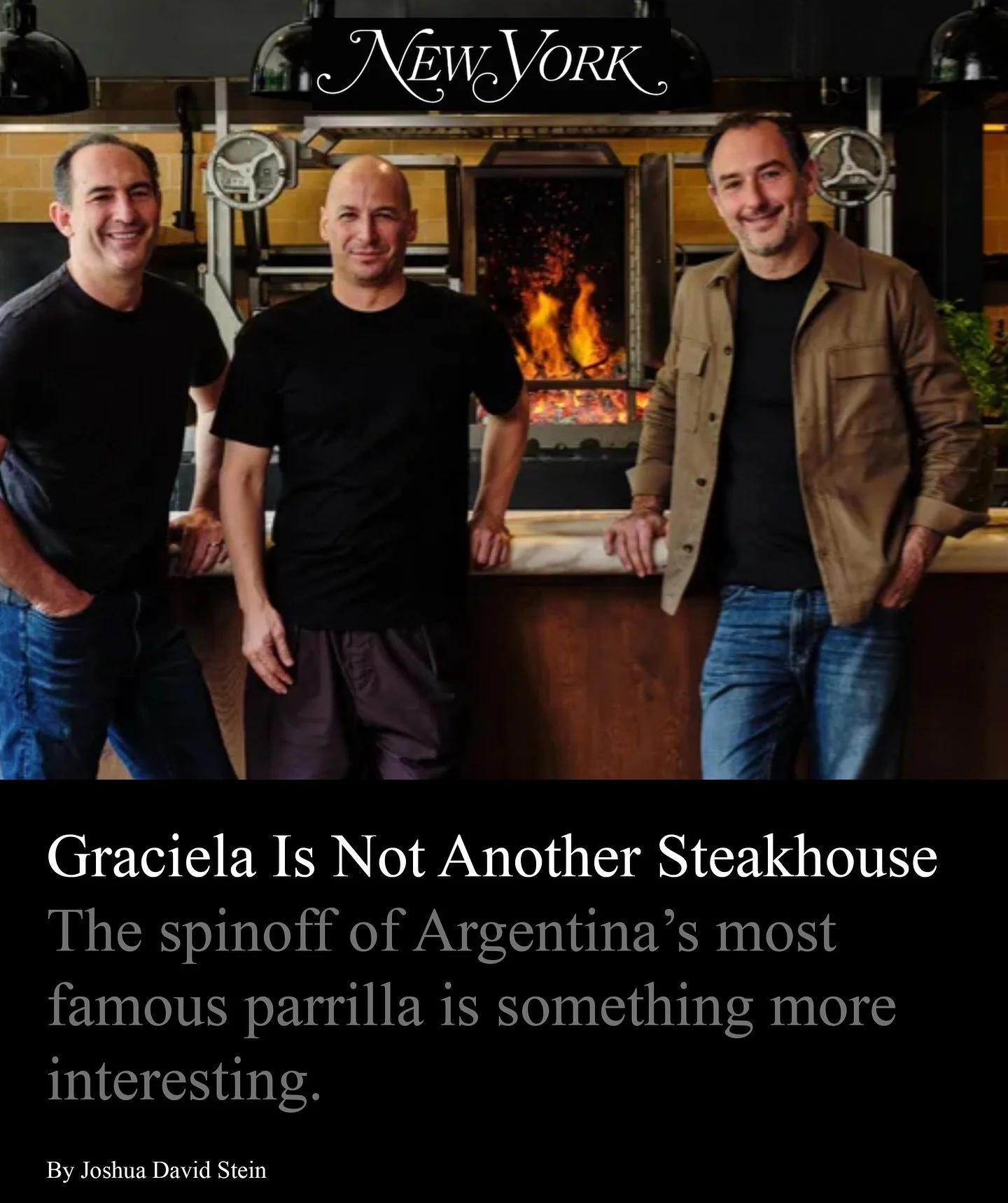 TONIGHT&rsquo;S THE NIGHT! Graciela opens her doors to New York!
.
Almost exactly a year since @pablojesusrivero and his partners Alex and Adam Saper first called me, we&rsquo;re here. Opening night. 
.
I&rsquo;ve witnessed a lot of opening crews in 