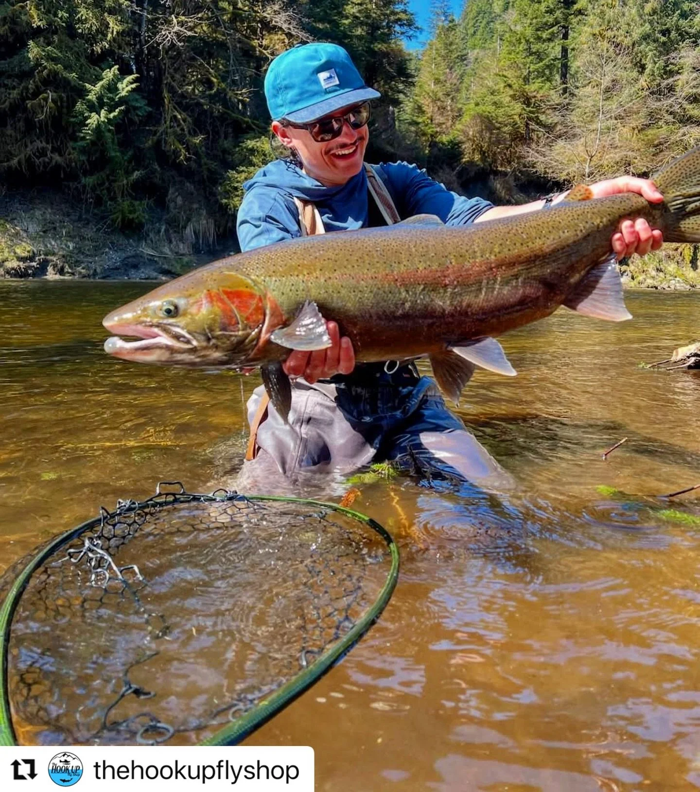This is my oldest nephew Tappen, who&rsquo;s making us all proud AND VERY JEALOUS as an ace Alaskan #steelhead guide! I cannot WAIT to be shown how it&rsquo;s done this August!!! 
.
38 freakin&rsquo; inches on the fly! Life doesn&rsquo;t get much bet