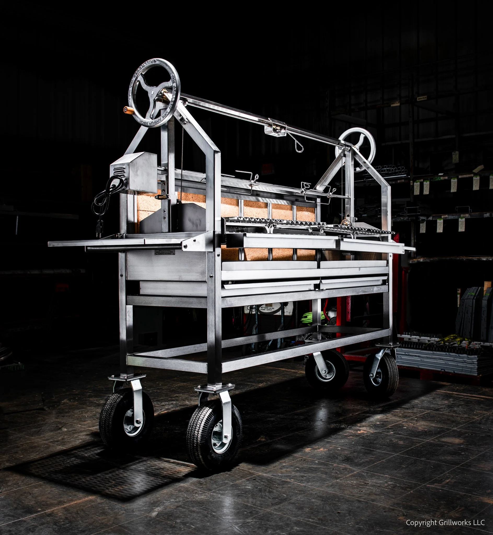 The Grillworks 54 CRE. Our largest portable professional Asador. LABOR DAY PACKAGE