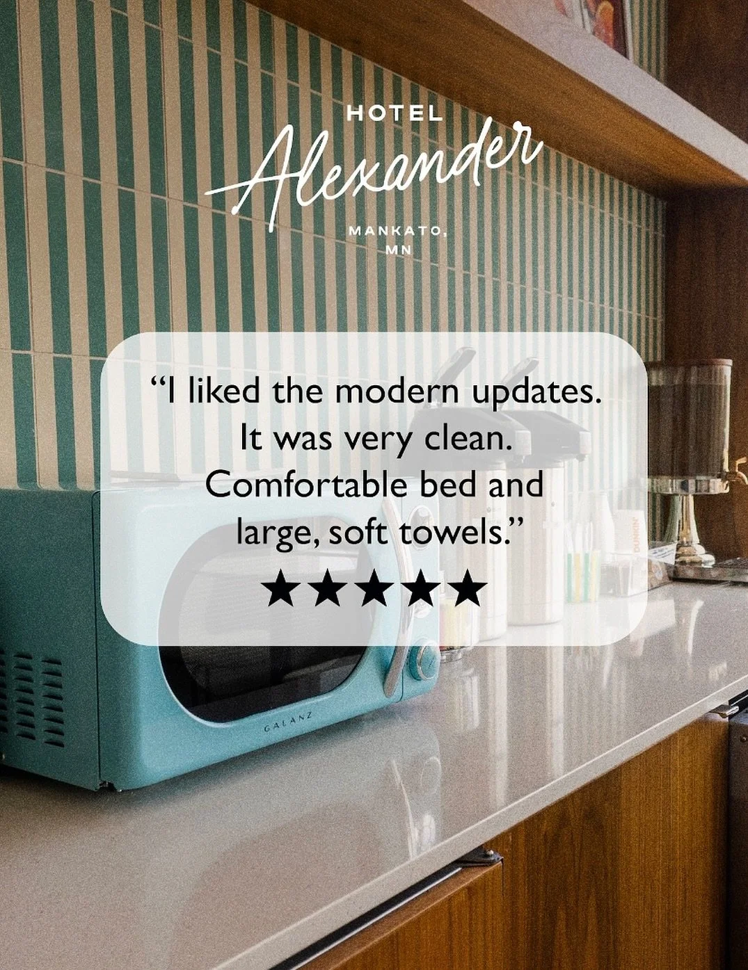 Guests love our modern updates, cozy beds, and those soft, fluffy towels. Clean, comfortable, and designed with you in mind.#boutiquehotel#mankato#travel