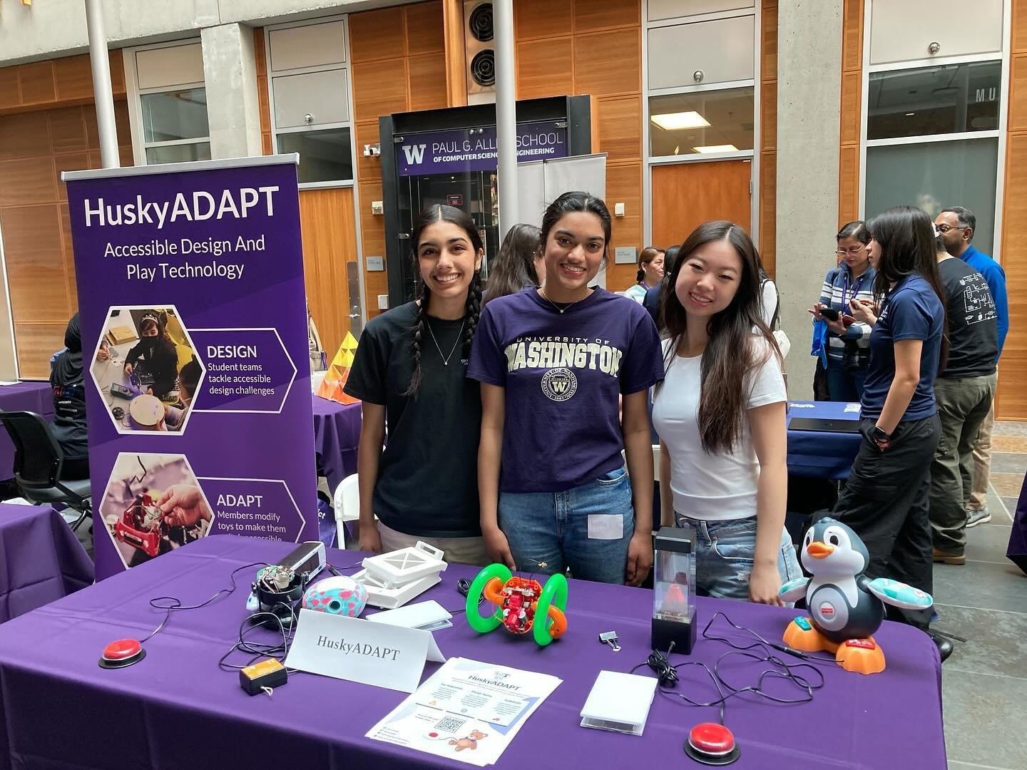 We recently tabled at Admitted Students Day. Thank you to everyone who dropped by to learn about HuskyADAPT, it was great meeting everyone! We hope to see you guys at future events.