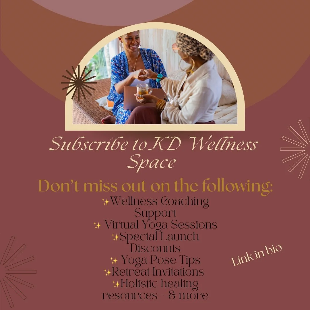 🌿✨ Ready to Rebalance &amp; Reset? ✨🌿
Your wellness journey deserves sacred support.
At KD Wellness Space, I offer:

🧘🏾&zwj;♀️ Gentle Yoga for hormonal &amp; emotional balance
💫 1:1 Nurse Coaching to help you feel aligned again with your goals a