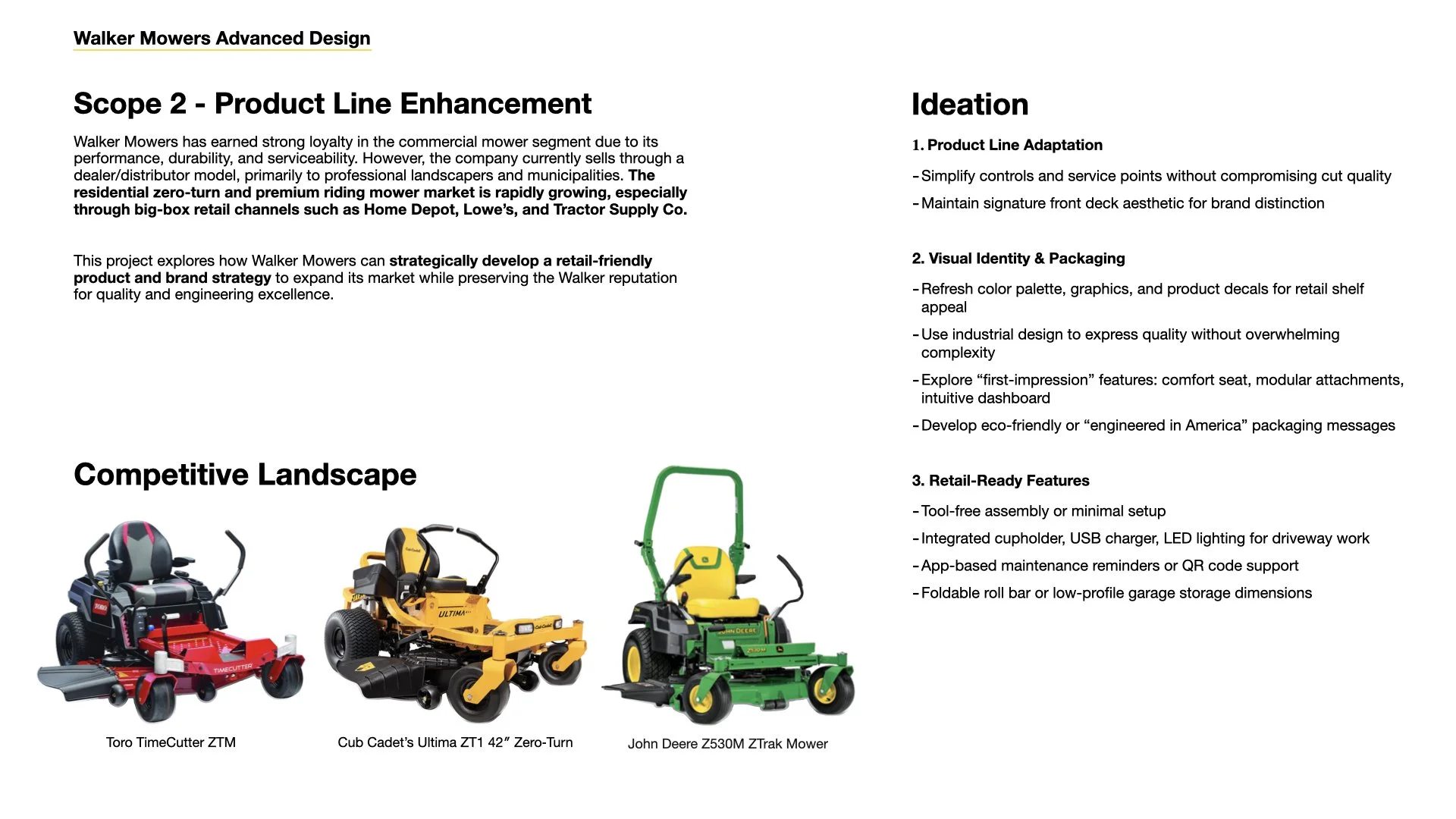Walker Mowers Scope 2 Design Brief