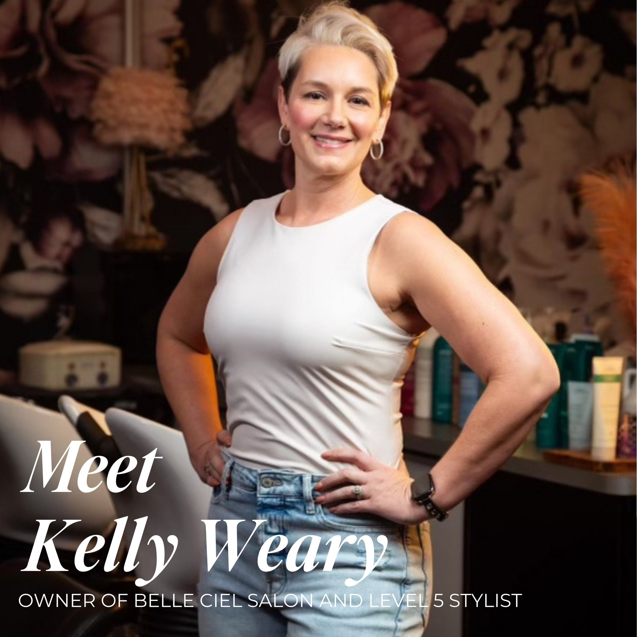 Member Monday- Owner of  Belle Ciel Salon and Level 5 stylist, Kelly has 20 years behind the chair. In 2022, an incredible opportunity presented itself when Kelly had the chance to acquire her salon. Belle Ciel was born, a name that beautifully captu