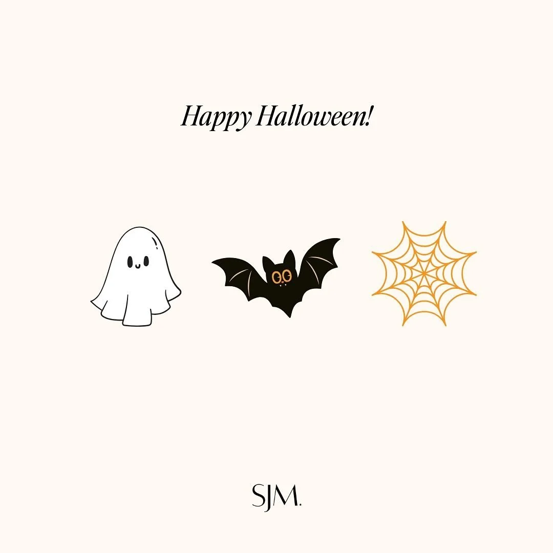 Happy Halloween from your SJM gals! 🎃 We hope everyone has a safe, fun night out trick or treating and making memories with your favorite little ghouls and goblins. 👻🖤