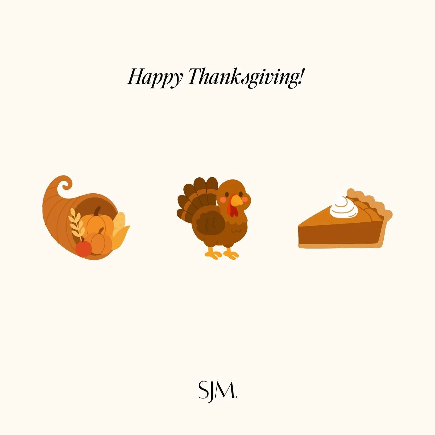 Thankful for this community and everyone who&rsquo;s part of it. Happy Thanksgiving from the SJM family to yours. 🤍