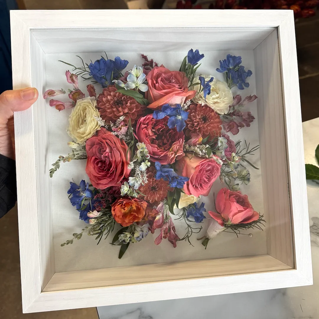 white-square-shadowbox-wedding-preservation-flower-bouquet2.webp
