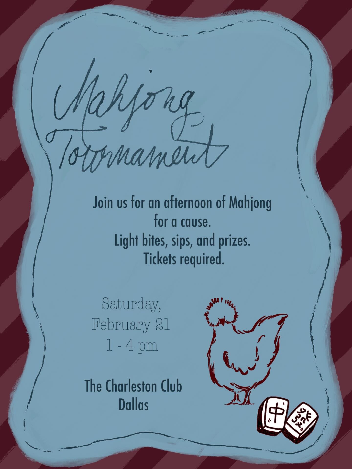 Grab your NMJL cards, it&rsquo;s time for another Mahjong Tournament! 

We&rsquo;ve added another event to our 2026 calendar due to the response for previous Mahj events! This will be a fun afternoon of play for a cause.  All proceeds go straight to 