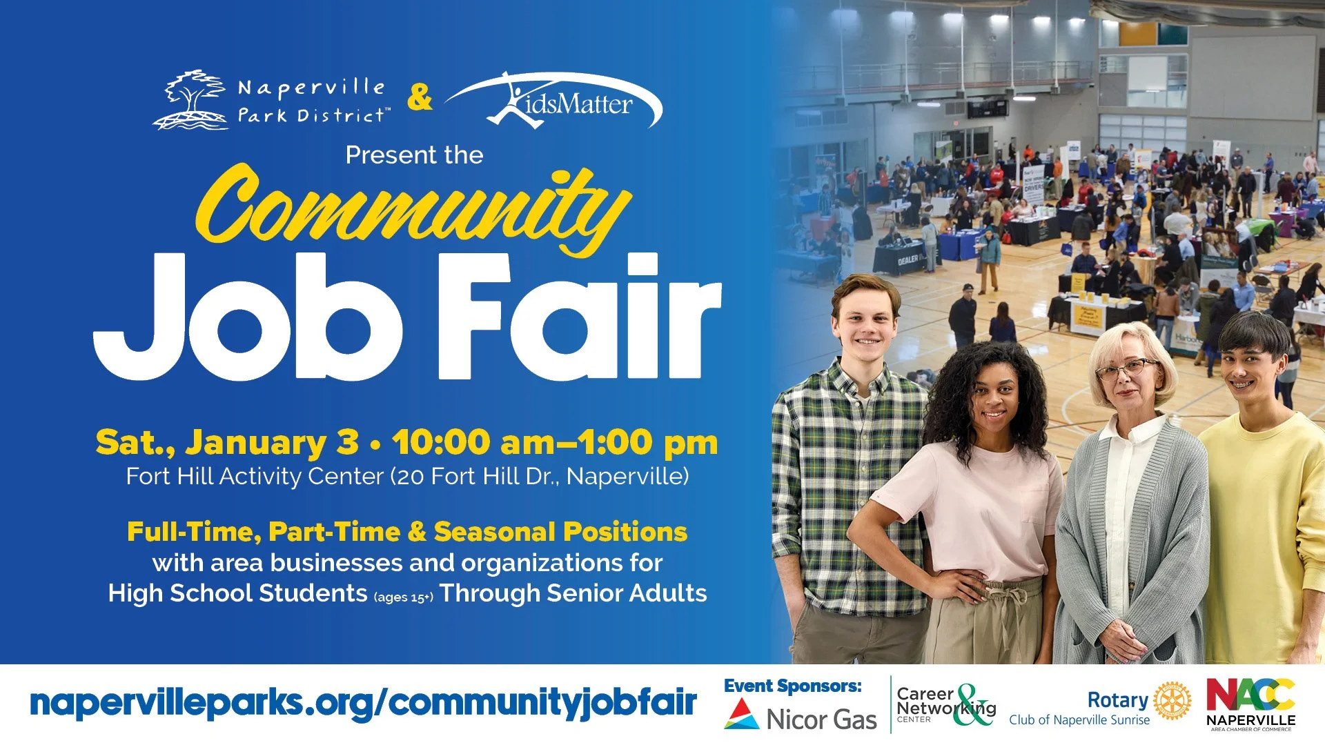 KidsMatter Naperville Park District Community Job Fair – January 3, 2026