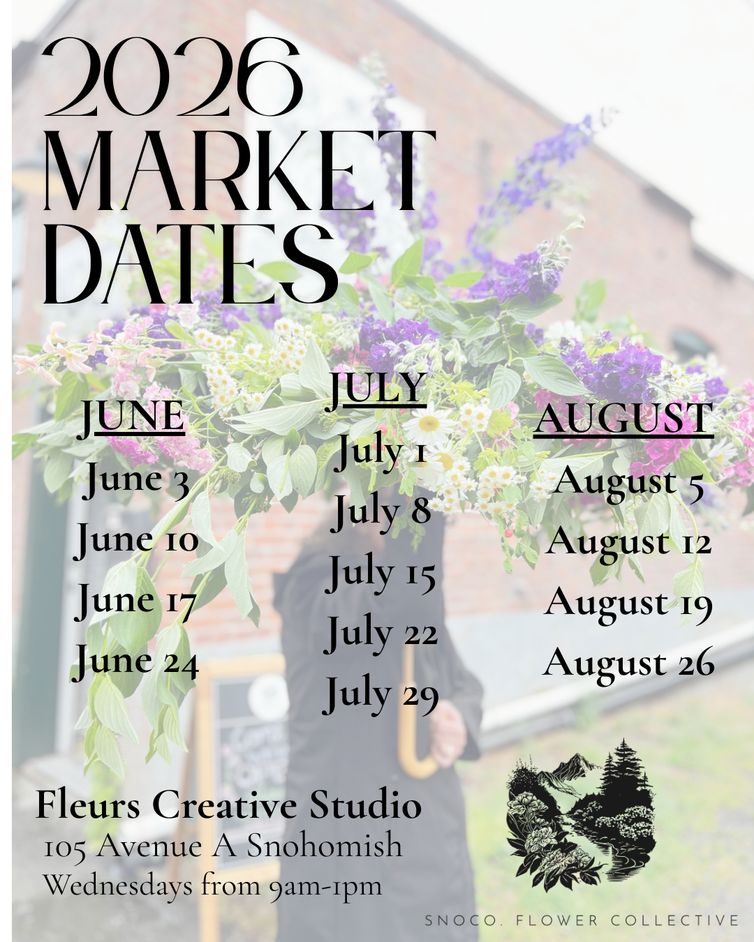 Flower Market Dates in Snohomish County